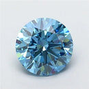 2.78ct Round Lab Grown Diamond (Colour Fancy Vivid Blue, Clarity VS1, Cut ID, IGI Certified)