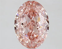 2.82ct Oval Lab Grown Diamond (Colour Fancy Vivid Pink, Clarity VVS2, IGI Certified)