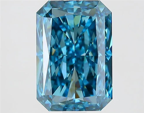 2.83ct Radiant Lab Grown Diamond (Colour Fancy Vivid Blue, Clarity VVS2, IGI Certified)
