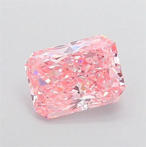 2.86ct Radiant Lab Grown Diamond (Colour Fancy Vivid Pink, Clarity VVS1, IGI Certified)