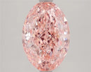 2.87ct Oval Lab Grown Diamond (Colour Fancy Vivid Pink, Clarity VVS2, IGI Certified)
