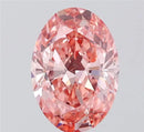 2.88ct Oval Lab Grown Diamond (Colour Fancy Vivid Pink, Clarity VS2, IGI Certified)