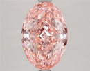 2.88ct Oval Lab Grown Diamond (Colour Fancy Vivid Pink, Clarity VVS2, IGI Certified)