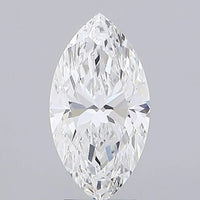 2.93ct Marquise Lab Grown Diamond (Colour E, Clarity VVS2, IGI Certified)