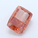 3.00ct Cushion modified Lab Grown Diamond (Colour Fancy Vivid Pinkish Orange, Clarity VS1, IGI Certified)