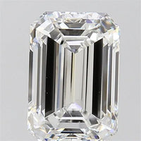 3.00ct Emerald Lab Grown Diamond (Colour E, Clarity VVS2, IGI Certified)
