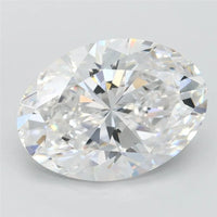 3.00ct Oval Lab Grown Diamond (Colour D, Clarity FL, IGI Certified)