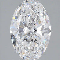 3.00ct Oval Lab Grown Diamond (Colour D, Clarity VVS2, IGI Certified)