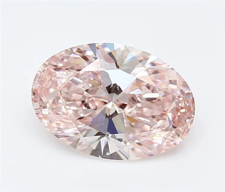 3.00ct Oval Lab Grown Diamond (Colour Fancy Intense Pink, Clarity VVS2, IGI Certified)