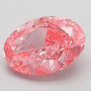 3.00ct Oval Lab Grown Diamond (Colour Fancy Vivid Pink, Clarity VVS2, IGI Certified)