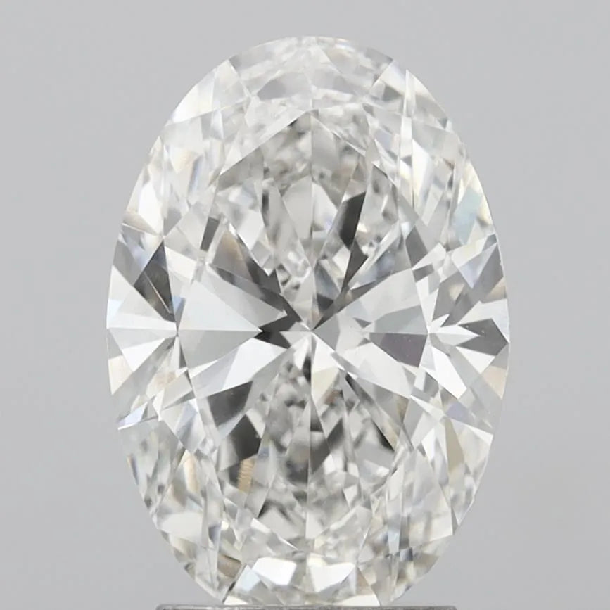 3.00ct Oval Lab Grown Diamond (Colour G, Clarity VVS2, IGI Certified)