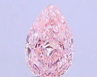 3.00ct Pear Lab Grown Diamond (Colour Fancy Vivid Pink, Clarity VS2, IGI Certified)
