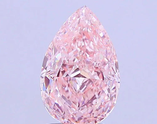 3.00ct Pear Lab Grown Diamond (Colour Fancy Vivid Pink, Clarity VS2, IGI Certified)