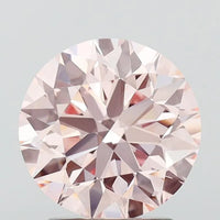 3.00ct Round Lab Grown Diamond (Colour Fancy Intense Pink, Clarity VVS2, Cut EX, IGI Certified)