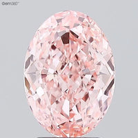 3.01ct Oval Lab Grown Diamond (Colour Fancy Vivid Pink, Clarity VS1, IGI Certified)