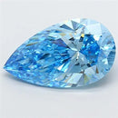 3.01ct Pear Lab Grown Diamond (Colour Fancy Vivid Blue, Clarity VS1, IGI Certified)