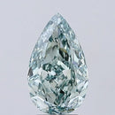 3.01ct Pear Lab Grown Diamond (Colour Fancy Vivid Green, Clarity VS1, IGI Certified)