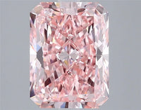 3.01ct Radiant Lab Grown Diamond (Colour Fancy Vivid Pink, Clarity VS1, IGI Certified)