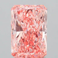 3.01ct Radiant Lab Grown Diamond (Colour Fancy Vivid Pink, Clarity VVS2, IGI Certified)