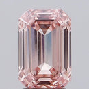 3.02ct Emerald Lab Grown Diamond (Colour Fancy Intense Brownish Pink, Clarity SI1, IGI Certified)