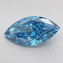 3.02ct Marquise Lab Grown Diamond (Colour Fancy Vivid Blue, Clarity VS1, IGI Certified)