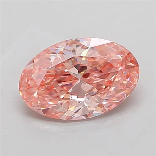 3.02ct Oval Lab Grown Diamond (Colour Fancy Vivid Pink, Clarity VS1, IGI Certified)