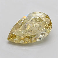 3.02ct Pear Lab Grown Diamond (Colour Fancy Yellow, Clarity VVS2, IGI Certified)