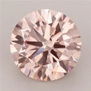 3.02ct Round Lab Grown Diamond (Colour Fancy Intense Brownish Pink, Clarity VVS2, Cut ID, IGI Certified)
