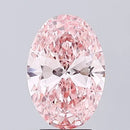 3.04ct Oval Lab Grown Diamond (Colour Fancy Vivid Pink, Clarity VVS2, IGI Certified)