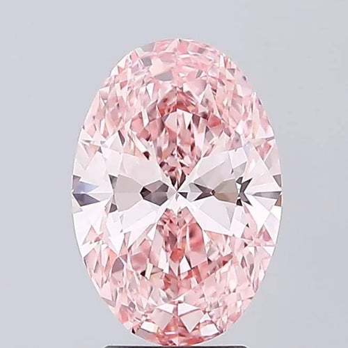 3.04ct Oval Lab Grown Diamond (Colour Fancy Vivid Pink, Clarity VVS2, IGI Certified)