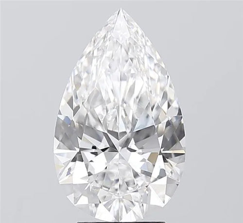3.06ct Pear Lab Grown Diamond (Colour E, Clarity VVS2, IGI Certified)