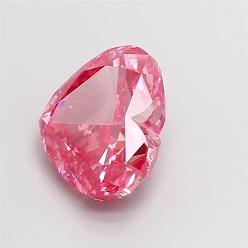 3.07ct Heart Lab Grown Diamond (Colour Fancy Vivid Pink, Clarity VVS2, IGI Certified)