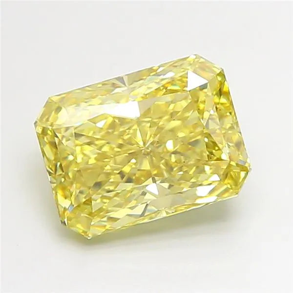 3.07ct Radiant Lab Grown Diamond (Colour Fancy Vivid Yellow, Clarity VS2, IGI Certified)