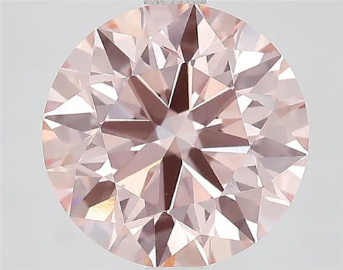 3.07ct Round Lab Grown Diamond (Colour Fancy Intense Pink, Clarity VVS2, Cut ID, IGI Certified)