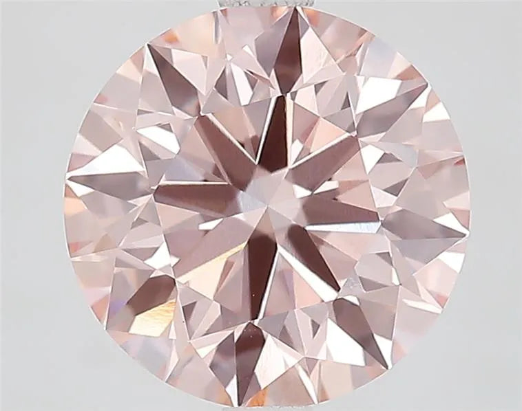3.07ct Round Lab Grown Diamond (Colour Fancy Intense Pink, Clarity VVS2, Cut ID, IGI Certified)
