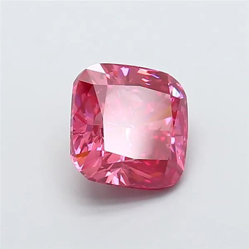 3.08ct Cushion modified Lab Grown Diamond (Colour Fancy Vivid Pink, Clarity VS2, IGI Certified)