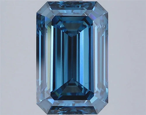 3.08ct Emerald Lab Grown Diamond (Colour Fancy Vivid Blue, Clarity VVS2, IGI Certified) - The Perfect Carat