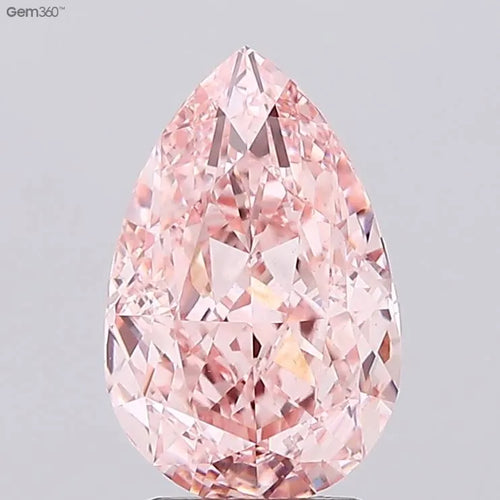 3.08ct Pear Lab Grown Diamond (Colour Fancy Intense Pink, Clarity VS1, IGI Certified)