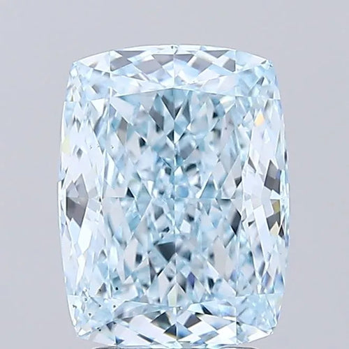 3.09ct Cushion modified Lab Grown Diamond (Colour Fancy Intense Blue, Clarity VS2, IGI Certified)