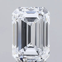 3.09ct Emerald Lab Grown Diamond (Colour E, Clarity IF, IGI Certified)