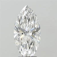 3.09ct Marquise Lab Grown Diamond (Colour E, Clarity VVS2, IGI Certified)