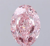 3.09ct Oval Lab Grown Diamond (Colour Fancy Intense Pink, Clarity VVS2, IGI Certified)