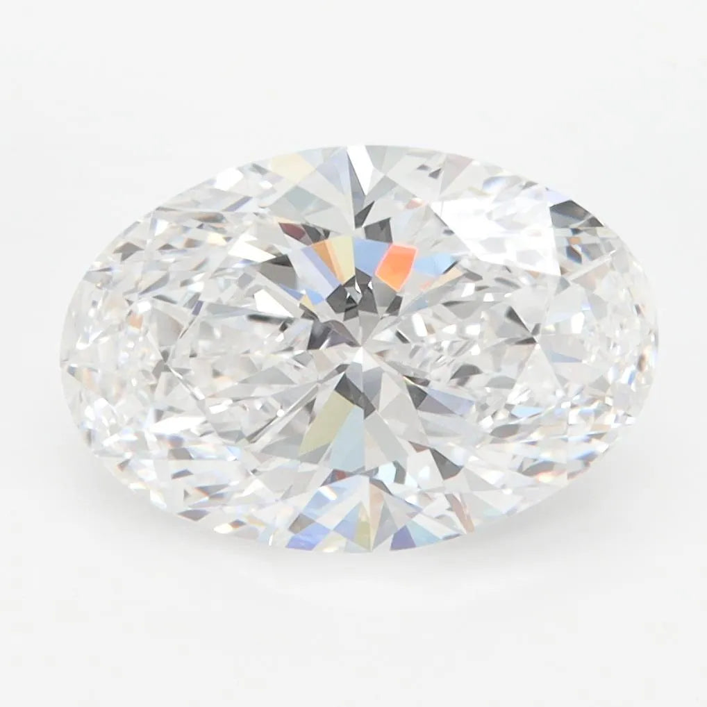 3.10ct Oval Lab Grown Diamond (Colour D, Clarity VVS1, IGI Certified)
