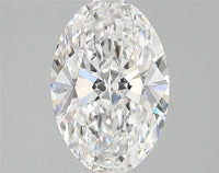 3.10ct Oval Lab Grown Diamond (Colour D, Clarity VVS2, IGI Certified)