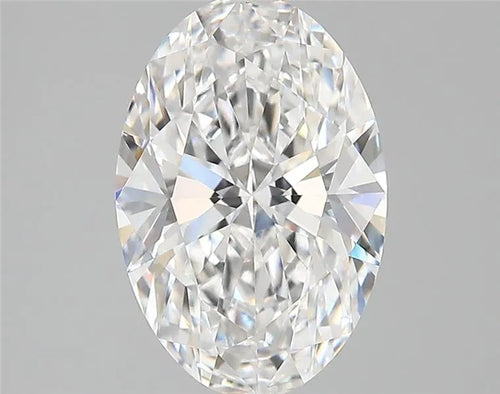 3.10ct Oval Lab Grown Diamond (Colour D, Clarity VVS2, IGI Certified)