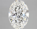 3.10ct Oval Lab Grown Diamond (Colour E, Clarity VVS2, IGI Certified)