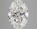 3.10ct Oval Lab Grown Diamond (Colour E, Clarity VVS2, IGI Certified)