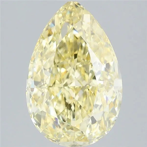 3.10ct Pear Lab Grown Diamond (Colour Fancy Intense Yellow, Clarity VVS2, IGI Certified)