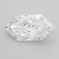 3.12ct Hexagonal Lab Grown Diamond (Colour D, Clarity VS1, IGI Certified)