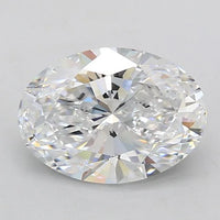 3.14ct Oval Lab Grown Diamond (Colour D, Clarity VVS1, IGI Certified)